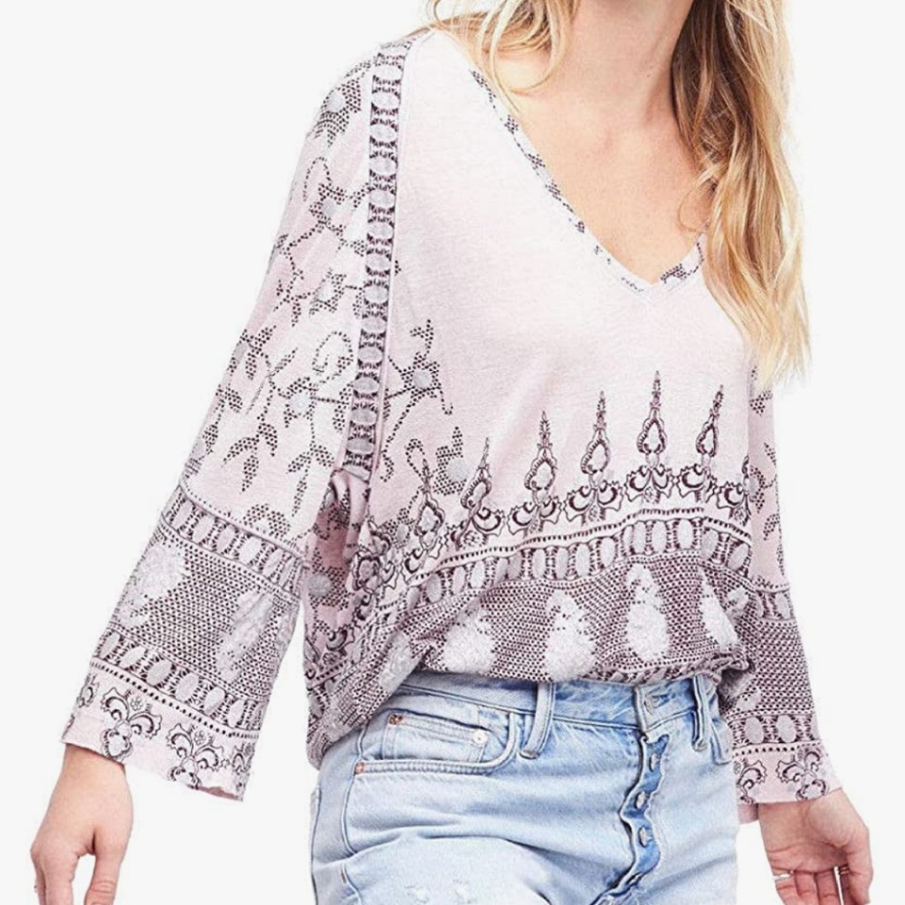 Free People
Medallion Print Top